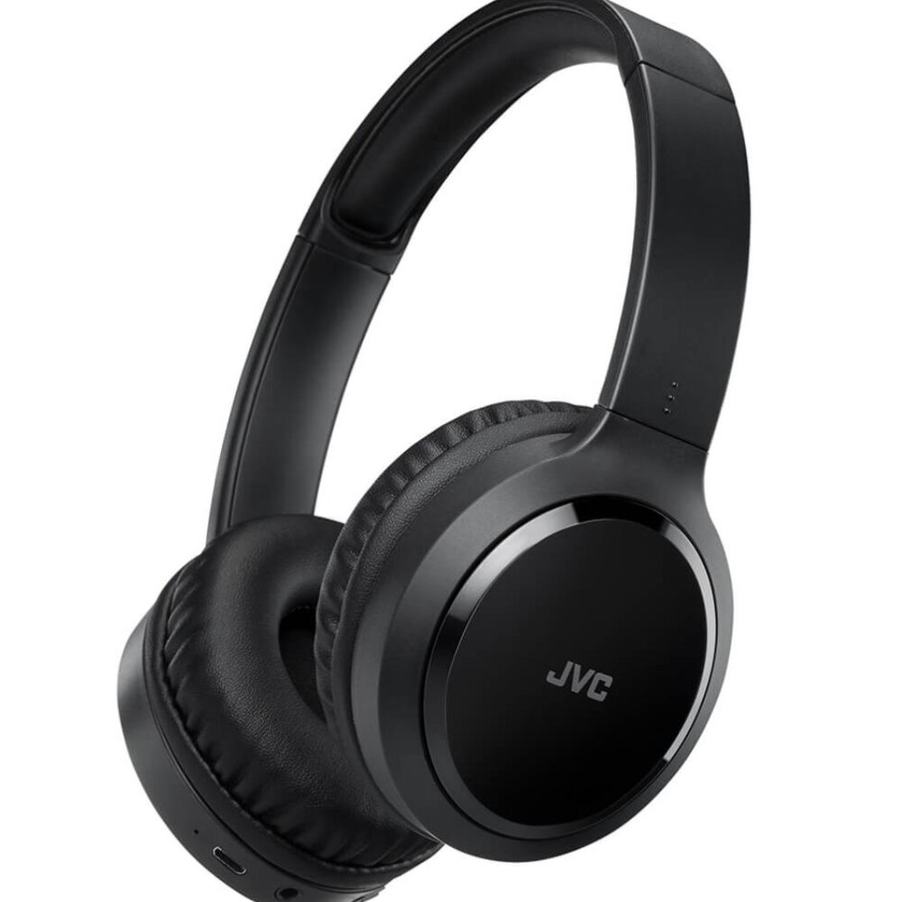 JVC Around Ear Noise Canceling Wireless Folding Headphone Black (HAS80BN)